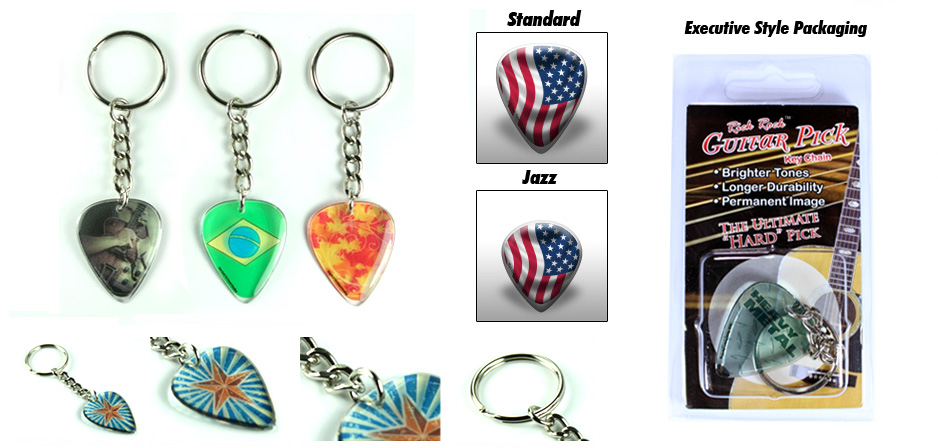 NEWEST TECHNOLOGY in Guitar picks 2.3mm thick. USA flag  